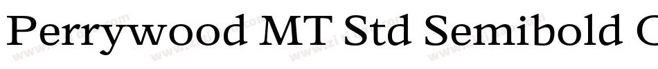 Perrywood MT Std Semibold Cn字体转换